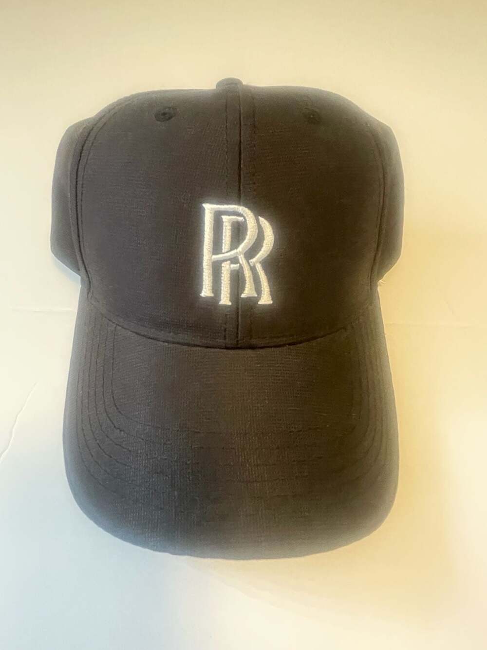 Rolls-Royce Black Embroidered Logo Baseball Cap